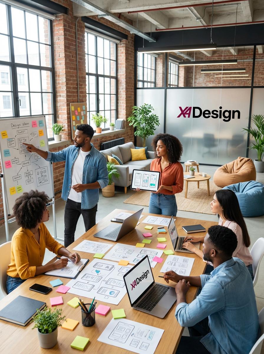 X4Design creative team working session